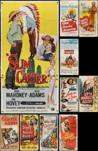 2x0441 LOT OF 12 FOLDED THREE-SHEETS 1940s-1950s great images from a variety of different movies!