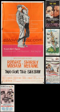 2x0439 LOT OF 5 FOLDED 1960S THREE-SHEETS 1960s great images from a variety of movies!