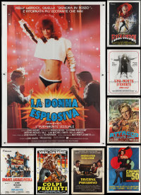 2x0569 LOT OF 14 FOLDED ITALIAN TWO-PANELS 1960s-1980s great images from a variety of movies!