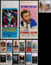 2x0906 LOT OF 18 MOSTLY FORMERLY FOLDED ITALIAN LOCANDINAS 1960s-1990s a variety of movie images!