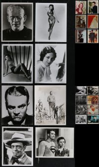 2x0730 LOT OF 22 COLOR & BLACK & WHITE REPRO PHOTOS 1980s Frankenstein, Superman, Cagney & more!