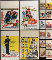 2x0620 LOT OF 16 MOSTLY FORMERLY FOLDED WINDOW CARDS 1940s-1960s images from a variety of movies!
