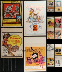 2x0622 LOT OF 14 MOSTLY UNFOLDED WINDOW CARDS 1930s-1960s great images from a variety of movies!