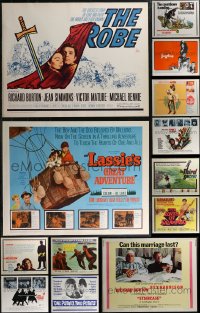 2x0791 LOT OF 19 UNFOLDED HALF-SHEETS 1950s-1970s great images from a variety of movies!
