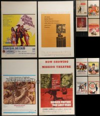 2x0626 LOT OF 12 MOSTLY UNFOLDED WINDOW CARDS 1950s-1960s great images from a variety of different movies!