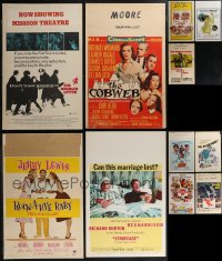 2x0627 LOT OF 11 MOSTLY UNFOLDED WINDOW CARDS 1950s-1970s great images from a variety of different movies!
