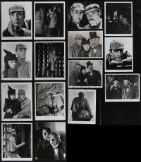 2x0731 LOT OF 15 SHERLOCK HOLMES REPRO PHOTOS 1980s great images of Basil Rathbone & Nigel Bruce!