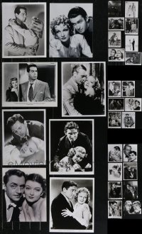 2x0726 LOT OF 30 DYNAMIC DUO REPRO PHOTOS 1980s Stewart, Dietrich, Powell, Loy, Hepburn & more!