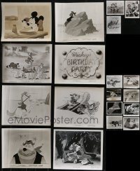 2x0677 LOT OF 19 WALT DISNEY 8X10 STILLS 1940s-1980s Mickey Mouse, Donald Duck & more cartoons!