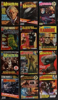 2x0366 LOT OF 12 FAMOUS MONSTERS MAGAZINES BETWEEN #130 & #190 1970s-1980s great cover art + cool articles!
