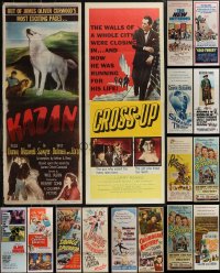 2x0870 LOT OF 21 FORMERLY FOLDED INSERTS 1940s-1970s great images from a variety of movies!
