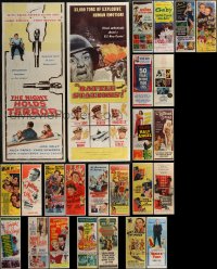2x0863 LOT OF 27 FORMERLY FOLDED INSERTS 1940s-1950s great images from a variety of movies!