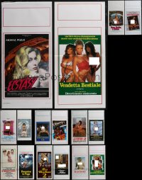 2x0907 LOT OF 18 FORMERLY FOLDED SEXPLOITATION ITALIAN LOCANDINAS 1970s-1990s sexy images w/nudity!