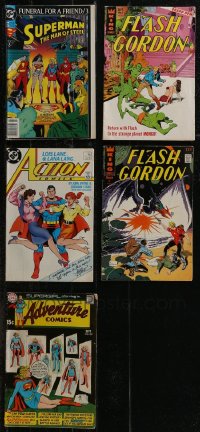 2x0329 LOT OF 5 COMIC BOOKS 1960s-1990s Superman, Flash Gordon, Supergirl, Action Comics!