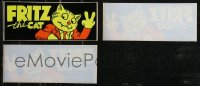 2x0507 LOT OF FRITZ THE CAT BUMPER STICKER & TWO WINDOW CLINGS 1972 great cartoon art!