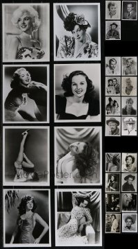 2x0728 LOT OF 27 REPRO PHOTOS 1980s wonderful portraits of top Hollywood stars including Marilyn!