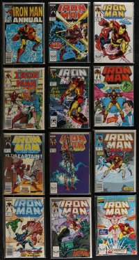 2x0247 LOT OF 12 MISCELLANEOUS IRON MAN COMIC BOOKS 1960s Marvel, Spider-Man, Ant-Man & more!