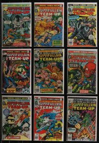 2x0263 LOT OF 9 SUPER VILLAIN TEAM-UP COMIC BOOKS 1970s Red Skull, Dr. Doom, Sub-Mariner & more!