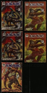 2x0321 LOT OF 5 MEXICAN KING KONG COMIC BOOKS 1960s cool adventures of the giant ape!