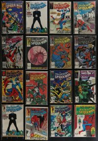 2x0223 LOT OF 16 SPECTACULAR SPIDER-MAN COMIC BOOKS 1980s Punisher, Captain America & more!