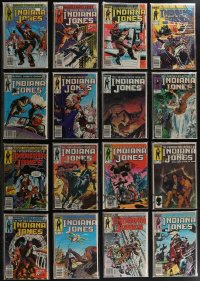 2x0228 LOT OF 16 INDIANA JONES COMIC BOOKS 1980s Marvel Comics, his further adventures!