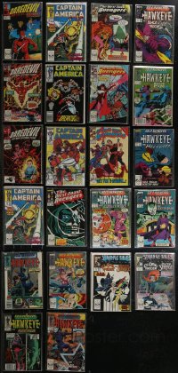 2x0205 LOT OF 22 MARVEL COMIC BOOKS WITH $.75 COVER PRICE 1980s Daredevil, Captain America & more!