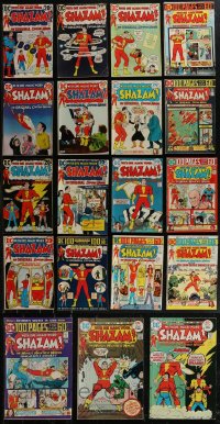 2x0214 LOT OF 19 SHAZAM #1-19 COMIC BOOKS 1970s the adventures of The Original Captain Marvel!