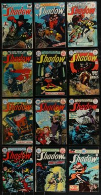 2x0245 LOT OF 12 SHADOW #1-12 COMIC BOOKS 1970s who knows what evil lurks in the hearts of men!