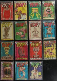 2x0231 LOT OF 15 PLOP #1-15 COMIC BOOKS 1970s Basil Wolverton art, new magazine of weird humor!