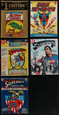 2x0328 LOT OF 5 DC COMICS SUPERMAN FAMOUS 1ST EDITION & MORE COMIC BOOKS 1970s-1980s cool!