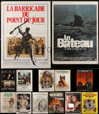 2x0856 LOT OF 17 FORMERLY FOLDED FRENCH 15X21 POSTERS 1970s-1980s a variety of cool movie images!