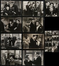 2x0679 LOT OF 17 SWISS MALTESE FALCON RE-RELEASE 8X10 STILLS R1960s Humphrey Bogart, Lorre, Astor!