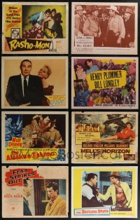 2x0175 LOT OF 15 LOBBY CARDS 1940s-1950s great scenes from a variety of different movies!