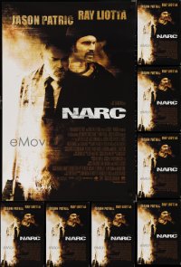 2x0990 LOT OF 9 UNFOLDED SINGLE-SIDED NARC ONE-SHEETS 2002 Jason Patric, Ray Liotta