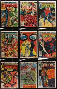 2x0264 LOT OF 9 SPECTACULAR SPIDER-MAN COMIC BOOKS 1970s-1980s Schizoid Man, Cloak & Dagger + more!