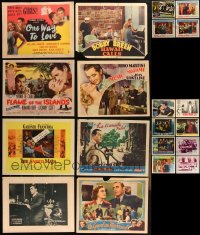 2x0164 LOT OF 28 LOBBY CARDS 1940s-1960s great scenes from a variety of different moives!