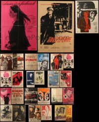 2x0809 LOT OF 27 FORMERLY FOLDED 16X26 RUSSIAN POSTERS 1950s-1980s a variety of cool images!