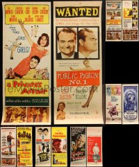 2x0884 LOT OF 12 UNFOLDED & FORMERLY FOLDED MOSTLY 1950S INSERTS 1950s a variety of movie images!