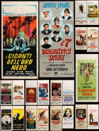 2x0901 LOT OF 21 MOSTLY FORMERLY FOLDED ITALIAN LOCANDINAS 1960s-2000s cool movie images!