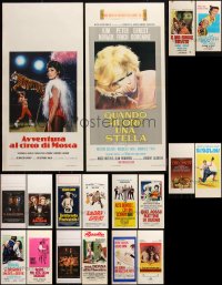 2x0902 LOT OF 20 MOSTLY FORMERLY FOLDED ITALIAN LOCANDINAS 1960s-2000s cool movie images!