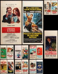 2x0911 LOT OF 17 FORMERLY FOLDED ITALIAN LOCANDINAS 1970s-1990s a variety of movie images!