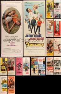 2x0876 LOT OF 18 MOSTLY UNFOLDED 1960S INSERTS 1960s great images from a variety of movies!