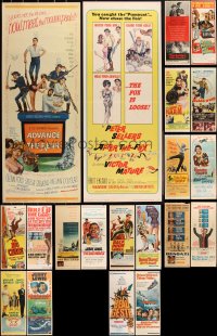 2x0872 LOT OF 20 MOSTLY UNFOLDED 1960S INSERTS 1960s great images from a variety of movies!