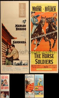 2x0891 LOT OF 5 FORMERLY FOLDED INSERTS 1940s-1950s great images from a variety of movies!