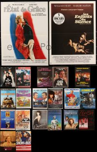 2x0852 LOT OF 21 FORMERLY FOLDED FRENCH 15X21 POSTERS 1970s-1980s a variety of cool movie images!