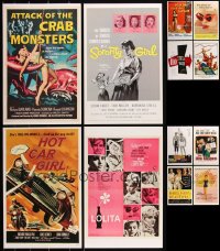 2x0634 LOT OF 12 11X17 REPRO PHOTOS OF 1950S MOVIE POSTERS 1980s great images from classic movies!