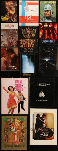 2x0423 LOT OF 13 SOUVENIR PROGRAM BOOKS 1960s-1980s great images & info from a variety of movies!