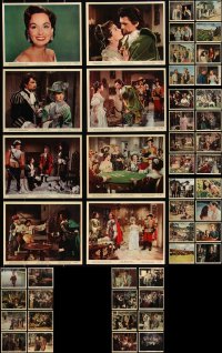 2x0664 LOT OF 48 COLOR 8X10 STILLS 1950s great scenes from a variety of different movies!