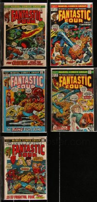 2x0327 LOT OF 5 FANTASTIC FOUR COMIC BOOKS 1970s Creature from the Earth's Core & more!