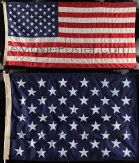 2x0694 LOT OF 2 U.S. FLAGS 1980s display them proudly in your home!